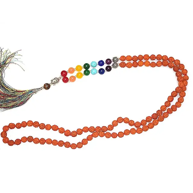 7 Chakra 5 Mukhi Rudraksha Mala – image 3