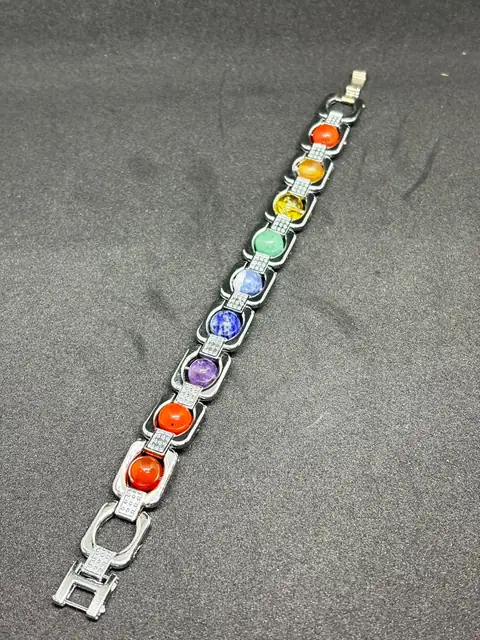 7 Chakra Crystal Bracelet for Stress Relief, Confidence, and Inner Peace – image 3