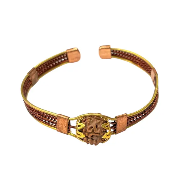 7 Mukhi rudraksha bracelet with copper wire – image 3