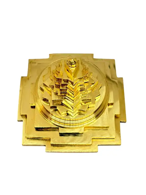 Brass meru Shree Yantra. 3D Maha Meru Shri Yantra for Pooja, Vastu & Prosperity – image 6