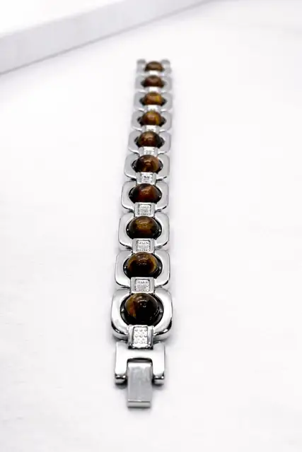 Certified 8mm Tiger Eye Bracelet – Natural Healing Crystal Bracelet for Men & Women – image 4