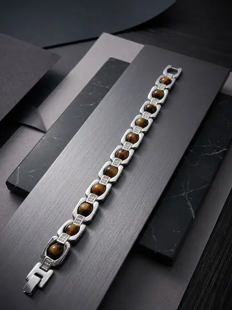 Certified 8mm Tiger Eye Bracelet – Natural Healing Crystal Bracelet for Men & Women – image 5