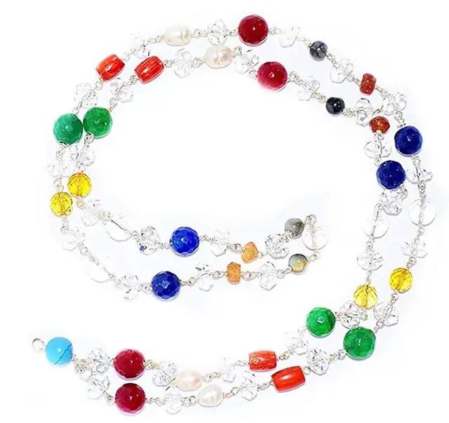 Diamond Cut Navratna Mala – image 3