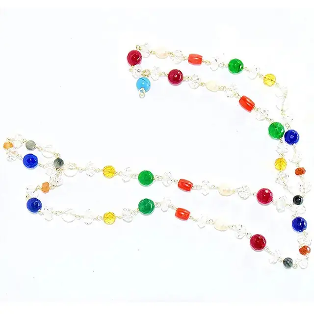 Diamond Cut Navratna Mala – image 4