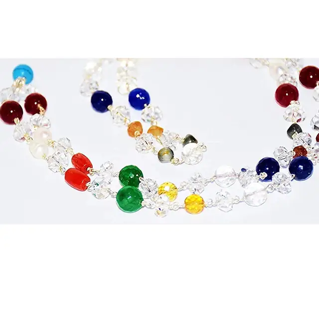 Diamond Cut Navratna Mala – image 5