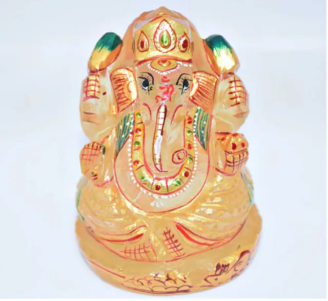 Ganesha Idol In Rose Quartz – image 3