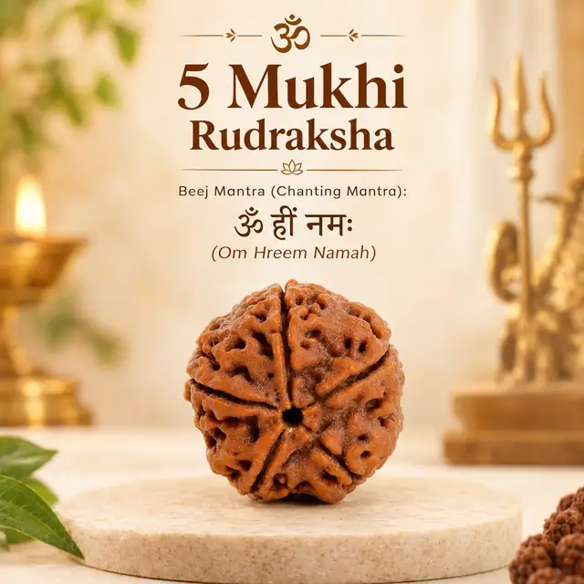 GemsForLuck 5 Mukhi Rudraksha Pendant SET OF 5 – image 4