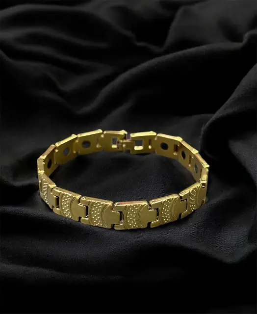 GemsForLuck Bio Magnetic Double Tone Titanium Bracelet for Men & Women – image 6