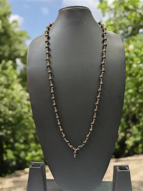 GemsForLuck Karungali Malai/Ebony Wood Copper Original 8mm – image 2