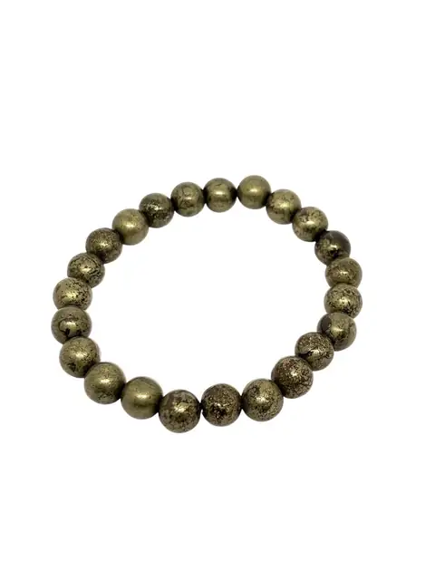 GemsForLuck Natural Pyrite Crystal Bracelet for Men & Women – image 3