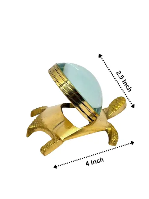 GemsForLuck Tortoise with Shree Yantra – Shri Kuber Yantra for Pooja, Prosperity & Home – image 3