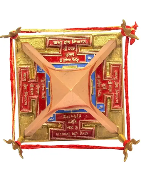 Golden Vastu Dosh Nivaran Pyramid Yantra – Energy Balancing & Positive Vastu Remedy. – image 4