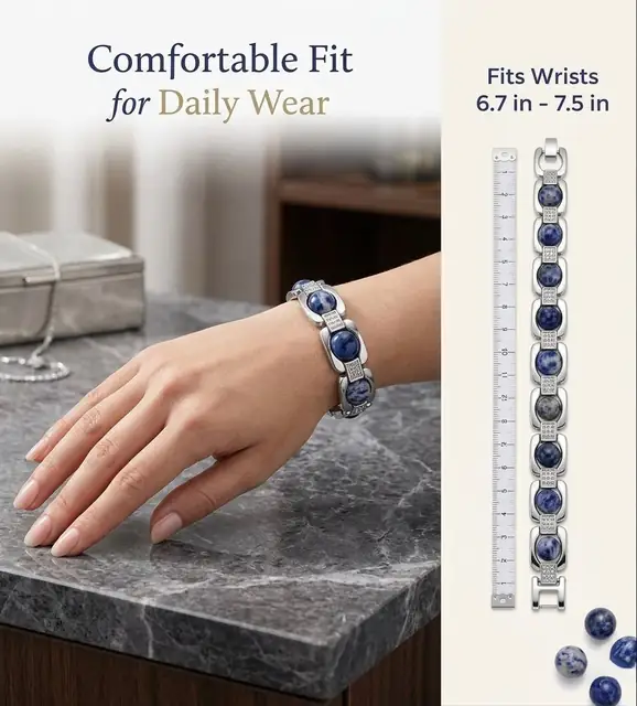 Lapis Lazuli Bracelet for Men & Women – image 5
