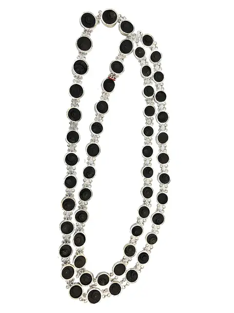 Original Shaligram Shila Kantha with Silver Cap – image 3