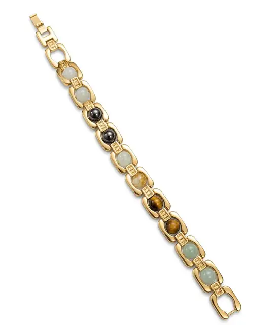 Premium Golden Multi-Stone Dhanyog Bracelet – image 3