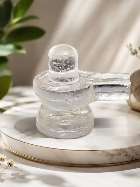 Pure Natural Sphatik Shivling with Jaladhari – image 5