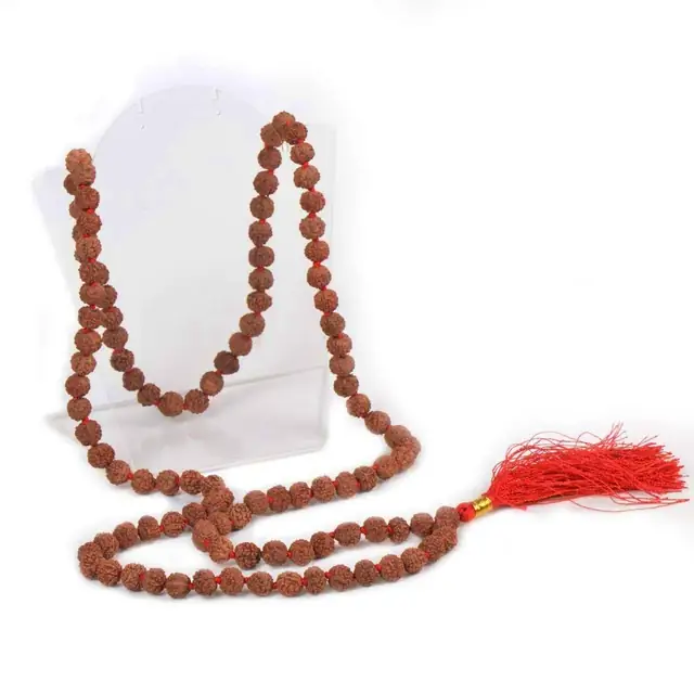 Rudraksha semi Pathariya Mala 108 Beads – image 5