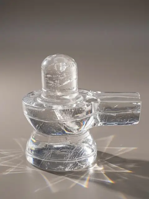 Sphatik Shivling (4 cm) with Jaladhari – Premium Crystal Shiva Lingam for Home Temple – image 5